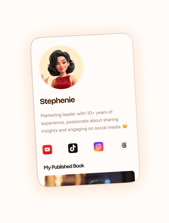 Supalink profile card preview
